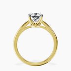 10kt Yellow Gold Azalea Classic Solitaire 1.5mm Lab Diamond Ring side right image one