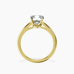 10kt Yellow Gold Azalea Classic Solitaire 1.5mm Lab Diamond Ring side right image one