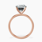 14kt Rose Gold Four Prong Solitaire 1.5mm Lab Diamond Ring side right image one