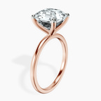 18kt Rose Gold Four Prong Solitaire 1.5mm Lab Diamond Ring standing product image one