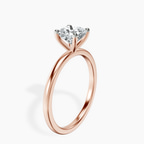18kt Rose Gold Four Prong Solitaire 1.5mm Lab Diamond Ring standing product image one