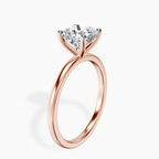 9ct Rose Gold Four Prong Solitaire 1.5mm Lab Diamond Ring standing product image one