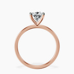 9ct Rose Gold Four Prong Solitaire 1.5mm Lab Diamond Ring side right image one