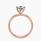 18kt Rose Gold Four Prong Solitaire 1.5mm Lab Diamond Ring side right image one