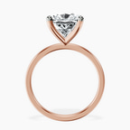14kt Rose Gold Four Prong Solitaire 1.5mm Lab Diamond Ring side right image one