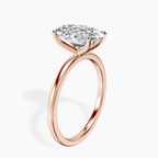2.06 ct. oval Four Prong Ring in 10kt rose gold standing product image one