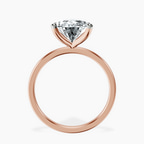 14kt Rose Gold Four Prong Solitaire 1.5mm Lab Diamond Ring side right image one