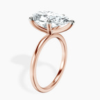 18kt Rose Gold Four Prong Solitaire 1.5mm Lab Diamond Ring standing product image one