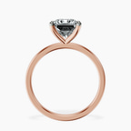 9ct Rose Gold Four Prong Solitaire 1.5mm Lab Diamond Ring side right image one