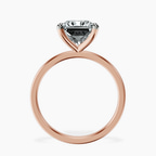 14kt Rose Gold Four Prong Solitaire 1.5mm Lab Diamond Ring side right image one