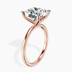 14kt Rose Gold Four Prong Solitaire 1.5mm Lab Diamond Ring standing product image one