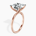 18kt Rose Gold Four Prong Solitaire 1.5mm Lab Diamond Ring standing product image one