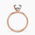 14kt Rose Gold Four Prong Solitaire 1.5mm Lab Diamond Ring side right image one