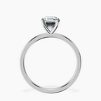 18kt White Gold Four Prong Solitaire 1.5mm Lab Diamond Ring side right image one