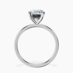 18kt White Gold Four Prong Solitaire 1.5mm Lab Diamond Ring side right image one