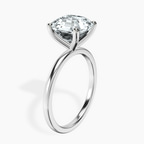 Platinum Four Prong Solitaire 1.5mm Lab Diamond Ring standing product image one