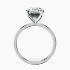 Platinum Four Prong Solitaire 1.5mm Lab Diamond Ring side right image one