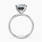 18kt White Gold Four Prong Solitaire 1.5mm Lab Diamond Ring side right image one