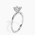 Platinum Four Prong Solitaire 1.5mm Lab Diamond Ring standing product image one