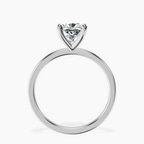 9ct White Gold Four Prong Solitaire 1.5mm Lab Diamond Ring side right image one