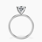 Platinum Four Prong Solitaire 1.5mm Lab Diamond Ring side right image one