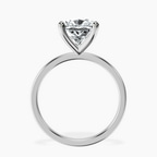 Platinum Four Prong Solitaire 1.5mm Lab Diamond Ring side right image one