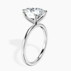 Platinum Four Prong Solitaire 1.5mm Lab Diamond Ring standing product image one