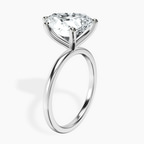 Platinum Four Prong Solitaire 1.5mm Lab Diamond Ring standing product image one