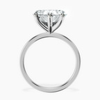 Platinum Four Prong Solitaire 1.5mm Lab Diamond Ring side right image one