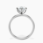 Platinum Four Prong Solitaire 1.5mm Lab Diamond Ring side right image one