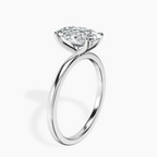 Platinum Four Prong Solitaire 1.5mm Lab Diamond Ring standing product image one