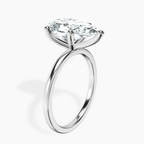 Platinum Four Prong Solitaire 1.5mm Lab Diamond Ring standing product image one