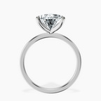 Platinum Four Prong Solitaire 1.5mm Lab Diamond Ring side right image one