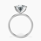 14kt White Gold Four Prong Solitaire 1.5mm Lab Diamond Ring side right image one