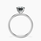Platinum Four Prong Solitaire 1.5mm Lab Diamond Ring side right image one