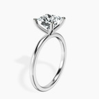 Platinum Four Prong Solitaire 1.5mm Lab Diamond Ring standing product image one