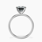 Platinum Four Prong Solitaire 1.5mm Lab Diamond Ring side right image one