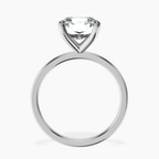 18kt White Gold Four Prong Solitaire 1.5mm Lab Diamond Ring side right image one