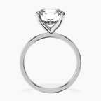 18kt White Gold Four Prong Solitaire 1.5mm Lab Diamond Ring side right image one