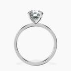 9ct White Gold Four Prong Solitaire 1.5mm Lab Diamond Ring side right image one