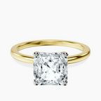 14kt Yellow Gold Four Prong Solitaire 1.5mm Lab Diamond Ring front image