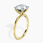 10kt Yellow Gold Four Prong Solitaire 1.5mm Lab Diamond Ring standing product image one