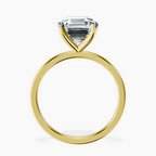 10kt Yellow Gold Four Prong Solitaire 1.5mm Lab Diamond Ring side right image one