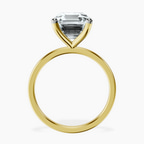 14kt Yellow Gold Four Prong Solitaire 1.5mm Lab Diamond Ring side right image one