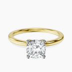 14kt Yellow Gold Four Prong Solitaire 1.5mm Lab Diamond Ring front image