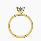 9ct Yellow Gold Four Prong Solitaire 1.5mm Lab Diamond Ring side right image one