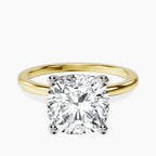 14kt Yellow Gold Four Prong Solitaire 1.5mm Lab Diamond Ring front image