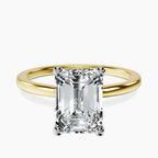 10kt Yellow Gold Four Prong Solitaire 1.5mm Lab Diamond Ring front image