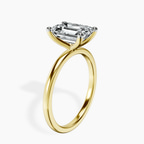 10kt Yellow Gold Four Prong Solitaire 1.5mm Lab Diamond Ring standing product image one