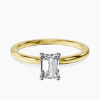 18kt Yellow Gold Four Prong Solitaire 1.5mm Lab Diamond Ring front image